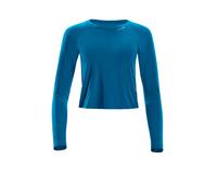 Langarmshirt WINSHAPE "AET119LS", Damen, Gr. L, grün (teal grün), 85% Polyester, 15% Elasthan, Rundhals, Shirts Langarmshirt, Cropped Functional Light and Soft (34793930-L)