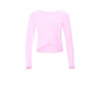 Winshape Damen Functional Light and Soft Cropped Long Sleeve Top Aet131ls Mit Overlap-Applikation Yoga-Shirt, Lavender-rose, XS EU