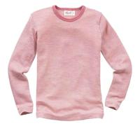 Langarmshirt Wolle Seide rosa gestreift 140