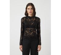 Yas Lacey Lace Top Langarmbluse
