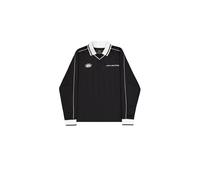 Alpha Industries Track Tricot Polo Longsleeve Langarmshirt Größe S Schwarz