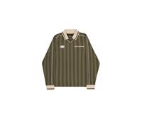 Alpha Industries Track Tricot Polo Longsleeve Langarmshirt Größe S Grün