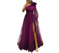 Lange Abendkleider Für Hochzeit Tüllkleid Damen Elegant A Linie Ballkleider Maxi Schulterfrei Festliche Kleider Frauen Tüll Kleid Hochzeitsgast Abschlusskleid Tailliert Brautkleider Abiballkleid