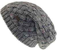 Lange Beanie in 5 Farben grau, Einheitsgröße