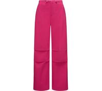 Stoffhose RAGWEAR "Paragata", Damen, Gr. 29, Normalgrößen, pink (magenta), Material: 100% Baumwolle, weit lang, Hosen Stoffhose, Stylische Parachute-Hose mit Kordelzügen (57476740-29) magenta