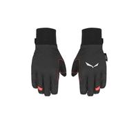 lange damen handschuhe salewa ortles durastretch merino schwarz