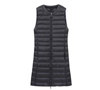 Lange Daunenweste Damen Leicht Lang Leichte Steppweste Damen Puffer Weste Daunen Damen Daun Weste Ärmellose Daunenjacke Jacke Damenwesten Ärmellos Westen Frauen Stepp Damen Weste Damenweste Schwarz M