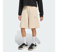 LANGE FUTURE ICONS-3-STREIFEN-SHORTS Crystal Linen / Trace Khaki 170