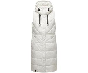 Lange gesteppte Outdoorweste "Narikaa 16" Off White L