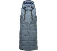 Lange gesteppte Outdoorweste "Narikaa 16" Stormy Blue XS