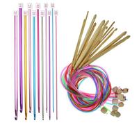 Lange Häkelnadel, 23-teiliges tunesisches Häkelnadel-Set - Stricknadel 23 Stück Bunte tunesische Häkelnadel, Tunesische Häkelnadel, afghanische lange Häkelnadeln zum Basteln