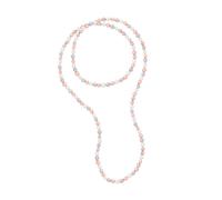 Lange Halskette OPERA aus echten Süßwasser-Zuchtperlen Barock 8-9 mm Einheitsgröße