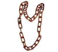 Lange Kette "Alessia", Damen, Gr. onesize, Kunstfaser, braun, COLLEZIONE ALESSANDRO, Basic, Halsketten, aus ovalen Gliedern gefertigt (11988917-0) braun