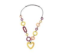 Lange Kette "Baguio", Damen, Gr. onesize, Holz, gelb, COLLEZIONE ALESSANDRO, Basic, Halsketten, aus echtem Holz (88815451-0) gelb