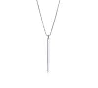 Lange Kette ELLI "Halskette Stab Symbol Geo Layer Cool 925 Silber" Gr. 60, silber, Halsketten, Damen, ohne Stein, Silber 925 (Sterlingsilber) (93953148-60) silber