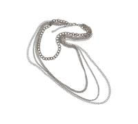 Lange Kette FIRETTI "Long Layering", grau (metallfarben), Halsketten, Damen, Metall, L: 53, Lange Kette (37745447-0)