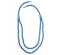 Lange Kette "Gina", Damen, Gr. onesize, Holz, blau, COLLEZIONE ALESSANDRO, Basic, Halsketten, aus Holzperlen (17918761-0) blau