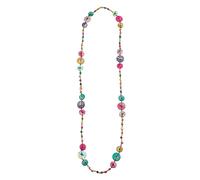 Lange Kette "Grace", Damen, Gr. onesize, Holz, bunt (multi), COLLEZIONE ALESSANDRO, Basic, Halsketten, echte Holzscheiben (29311630-0) multi