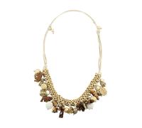 Lange Kette "Summer", Damen, Gr. onesize, Holz, beige, COLLEZIONE ALESSANDRO, Basic, Halsketten, mit kleinen Tieranhängern (25404441-0) beige