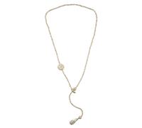 Lange Kette "Verona", Damen, Gr. onesize, Glas, weiß, COLLEZIONE ALESSANDRO, Basic, Halsketten, aus echten Glasperlen (49018262-0) weiß