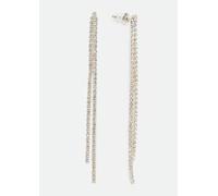 Lange Ohrstecker mit Schmucksteinen silber ONESIZE