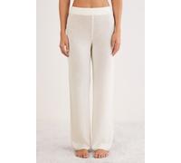 Lange Palazzo-hose Aus 100 % Kaschmir Elfenbein M