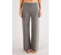 Lange Palazzo-hose Aus 100 % Kaschmir Grau L