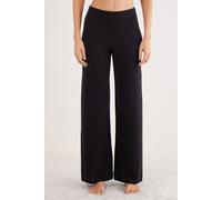 Lange Palazzo-hose Aus 100 % Kaschmir Schwarz S