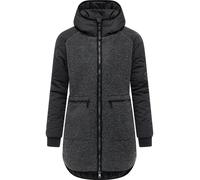 Lange Plüschjacke mit Kapuze "Longeddy" Black025 XL