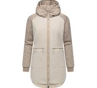 Lange Plüschjacke mit Kapuze "Longeddy" Ecru025 XL