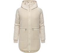 Lange Plüschjacke mit Kapuze "Longeddy" Ecru25 XXL