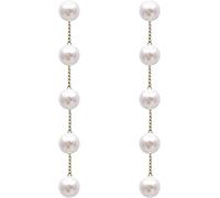 Lange Quaste Perlenohrringe Dünne Baumeln Gold Elegante Perle Quaste Ohrringe Hochzeit Frauen Zubehör Schmuck Ohrringe Für Frauen Perlen Tropfen Creolen Schön und geschickt Schön und geschickt