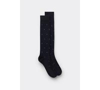 Lange Socken Aus Soft Cotton Blau 40-41