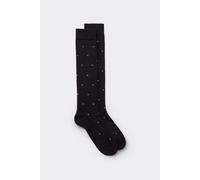 Lange Socken Aus Soft Cotton Schwarz 40-41