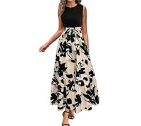 Lange Sommerkleider Strandkleid Damen Weiß Maxikleid Damen Sommer Damenkleider Knielang Lila Kleid Sexy Dress Sommerkleid Schwarz Cocktailkleid A-Linie Kleid