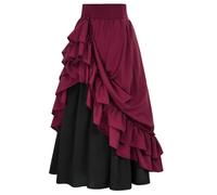 Lange Sommerröcke Schlitz Paperbag Rockhose Sweatrock Kellerfaltenrock Glitzerrock Bahnenrock Bunte Wolle Gold Salbeigrün Blümchen Herbströcke Breite Dessous Beiger 50 Reissverschluss Klassisch