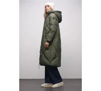 Street One Damen Lange Steppjacke – cypress grün – kniebedeckend – Gr. 42
