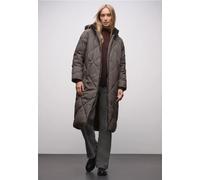 Street One Frauen Lange Steppjacke in Braun, Gr: 42