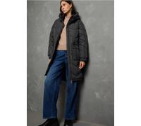 Steppjacke STREET ONE STUDIO, Damen, Gr. 42, schwarz, Stoff, Obermaterial: 100% Polyester; Futter: 100% Nylon; Füllung: 100% Polyester, unifarben, comfort fit normal, ohne Ausschnitt, Bündchen, Jacken