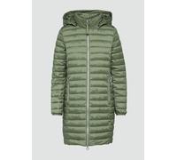 Lange Steppjacke mit abnehmbarer Kapuze 34 Grün 2119430.7814.34