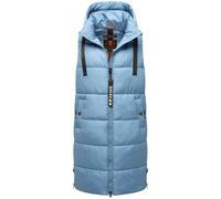 Navahoo Damen ärmellose Lange Outdoorweste warme Winterjacke Schnuffelchen Powder Blue Gr. L