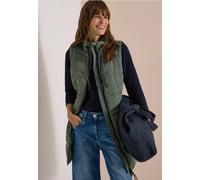 Steppweste CECIL, Damen, Gr. XXL (46), grün (shadow khaki), Stoff, Oberstoff: 100% Polyester. Futter: 100% Polyester. Füllung: 100% Polyester, unifarben, comfort fit ca. Mitte Oberschenkel, ohne Aussc