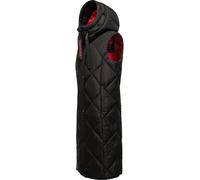 Steppweste NAVAHOO "Schnuckel" Gr. S (36), schwarz Damen Westen Longwesten warme Outdoor-Weste lang mit Kapuze (51018108-S)