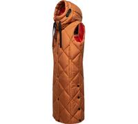 Steppweste NAVAHOO "Schnuckel" Gr. XXL (44), braun (zimt) Damen Westen Longwesten warme Outdoor-Weste lang mit Kapuze (67831129-XXL)