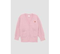 Lange Strickjacke aus Bouclé 92/98 Rosa 2152294.4163.92_98