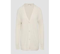 Lange Strickjacke mit Strukturmuster M creme 2153146.0510.M