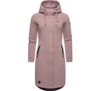 Kurzmantel RAGWEAR "Letti Long" Gr. XL (42), lila (mauve) Damen Mäntel Jacken Übergangsjacke aus Fleece mit Kapuze (30028907-XL)