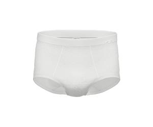 Lange Unterhose AMMANN "Long Slip mit Eingriff Day Classic / Doppelripp Exquisit", Herren, Gr. 8, weiß, Obermaterial: 100% Baumwolle CO., Unterhosen Lange Unterhose (90404016-8) weiß
