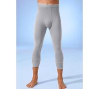 Lange Unterhose BUGATTI, Herren, Gr. 5, 1 Stk., grau (grau, meliert), 100% Baumwolle, Unterhosen Lange Unterhose (269106-5) grau, meliert