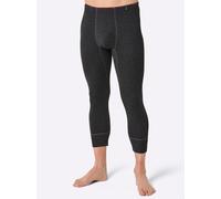 Lange Unterhose, Herren, Gr. 7, 1 Stk., schwarz (schwarz, geringelt), 75% Baumwolle, 25% Polyester, Unterhosen Lange Unterhose (35378451-7) schwarz, geringelt